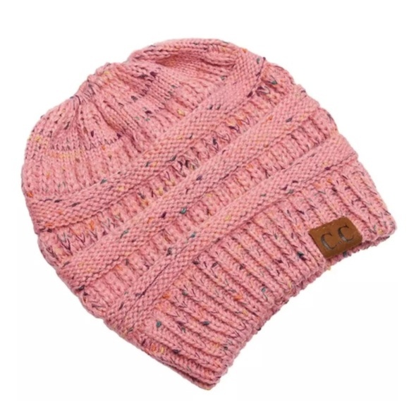 Women's C.C. Messy Bun Beanie (Select Colors) NEW - Picture 7 of 7